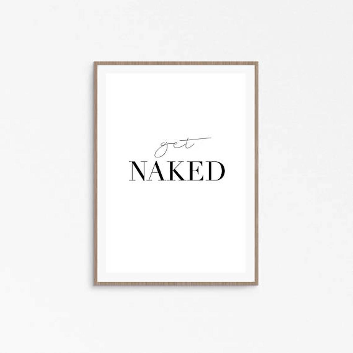 GET NAKED POSTER